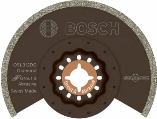 Bosch StarLock 3-1/2 in. X 3 in. L Diamond Coated Grit Segment Blade 1 pk