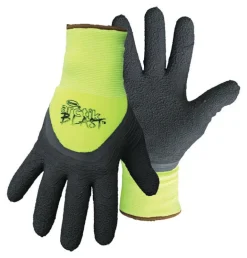 Boss Arctik Blast Men's Indoor/Outdoor Palm Gloves Black/High-Vis Green L 1 pair