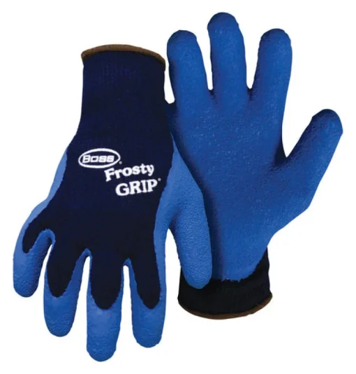 Boss Frosty Grip Men's Indoor/Outdoor Insulated String Gloves Blue M 1 pair
