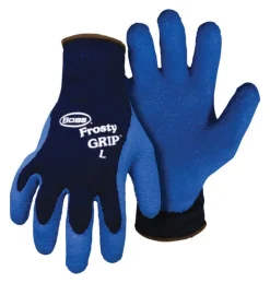 Boss Frosty Grip Men's Indoor/Outdoor Insulated String Gloves Blue L 1 pair