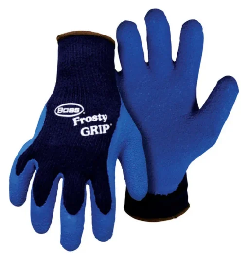 Boss Frosty Grip Men's Indoor/Outdoor Insulated String Gloves Blue XL 1 pair