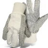 Boss Men's Indoor/Outdoor Dotted Work Gloves White L 1 pair