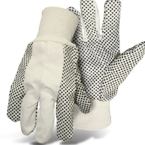 Boss Men's Indoor/Outdoor Dotted Work Gloves White L 1 pair