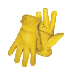 Boss Men's Indoor/Outdoor Driver Gloves Yellow XL 1 pair