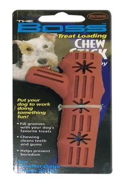 Boss Pet Brown Rubber Chew Stick Dog Toy Small 1 pk