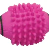 Boss Pet Digger's Pink Vinyl Spiked Football Squeaky Dog Toy Medium 1 pk