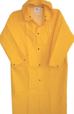 Boss Yellow M PVC-Coated Rayon Rain Jacket 35 mil Think