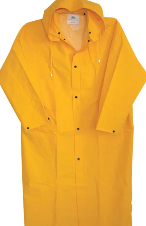 Boss Yellow PVC-Coated Rayon Rain Jacket XXL