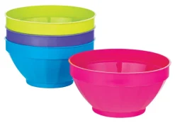B&R Plastics Assorted Polyethylene Fluted Fluted Bowl 1 each