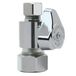 BrassCraft 1/2 in. Compression outlets X 3/8 in. Compression Brass Shut-Off Valve
