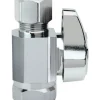 BrassCraft 3/8 in. FIP outlets Compression Brass Straight Stop Valve