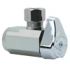 BrassCraft 1/2 in. FPT outlets X 3/8 in. Brass Shut-Off Valve