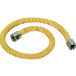 Brasscraft Gas Connector Coated Stainless Steel 46 " 3/8 " Od. Bulk