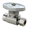 BrassCraft Nominal Sweat Compression Brass Straight Stop Valve