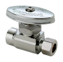 BrassCraft Nominal Sweat Compression Brass Straight Stop Valve