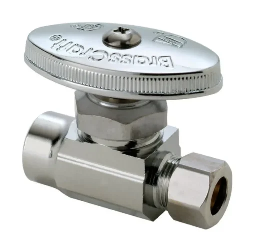 BrassCraft Nominal Sweat Compression Brass Straight Stop Valve