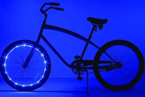 Brightz Wheel Brightz Blue LED Bike Accessory ABS Plastics 1 pk