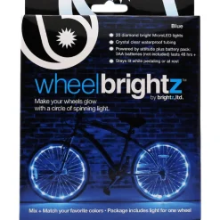 Brightz Wheel Brightz Blue LED Bike Accessory ABS Plastics 1 pk