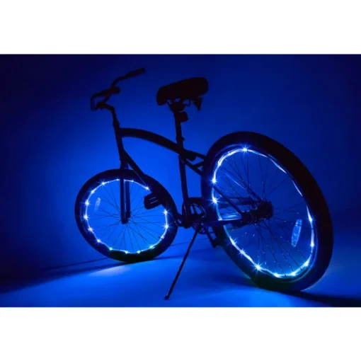 Brightz Wheel Brightz Blue LED Bike Accessory ABS Plastics 1 pk