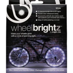 Brightz Wheel Brightz White LED Bike Accessory ABS Plastics 1 pk