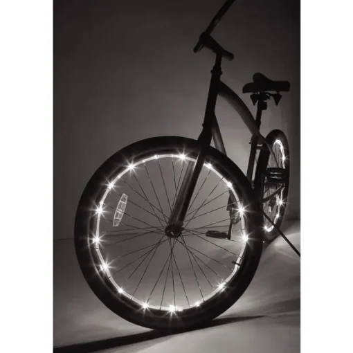 Brightz Wheel Brightz White LED Bike Accessory ABS Plastics 1 pk