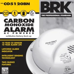 BRK Hard-Wired w/Battery Back-up Electrochemical Carbon Monoxide Detector