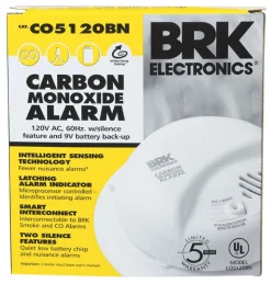 BRK Hard-Wired w/Battery Back-up Electrochemical Carbon Monoxide Detector