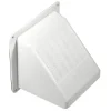 Builder's Best 4 in. W X 4 in. L Bright White Plastic Dryer Vent Hood