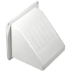Builder's Best 4 in. W X 4 in. L Bright White Plastic Dryer Vent Hood