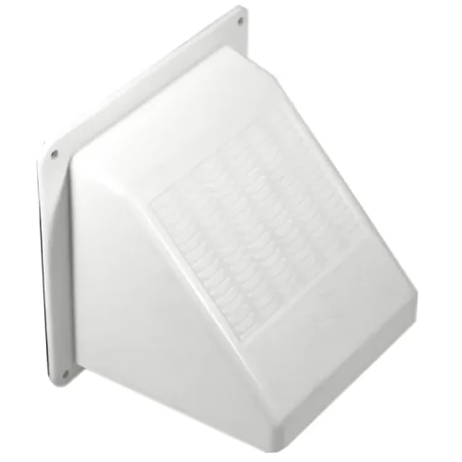 Builder's Best 4 in. W X 4 in. L Bright White Plastic Dryer Vent Hood
