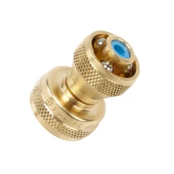 Bullseye Brass 4-Pattern Adjustable High Pressure Fireman's Hose Nozzle 2 L in.