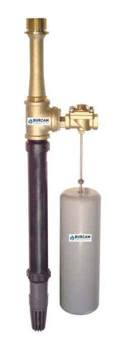 Burcam 1200 GPH Brass Vertical Float Switch Backup Sump Pump 15 H ft.