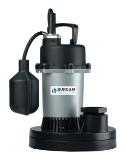 Burcam 1/3 HP 3000 gph Thermoplastic Tethered Float AC Submersible Sump Pump
