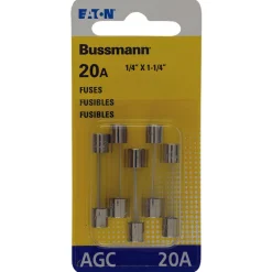 Bussmann 20 amps AGC Fuse Assortment 5 pk (Pack of 5)