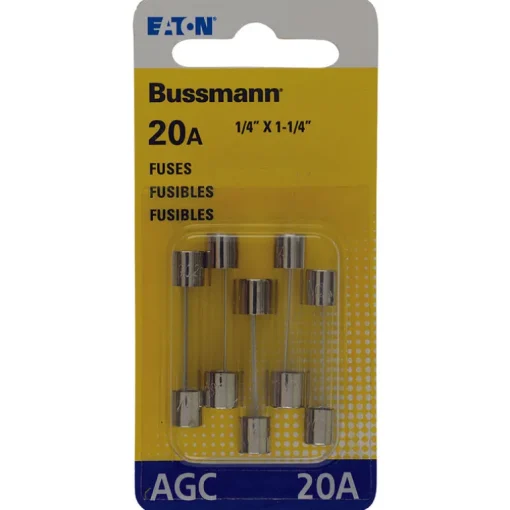 Bussmann 20 amps AGC Fuse Assortment 5 pk (Pack of 5)