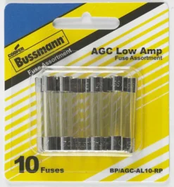 Bussmann 10 amps AGC Fuse Assortment 10 pk (Pack of 5)