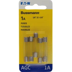 Bussmann 1 amps AGC Mini Automotive Fuse 5 pk (Pack of 5)