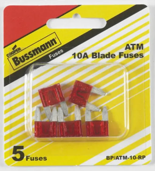 Bussmann 10 amps ATM Mini Automotive Fuse 5 pk