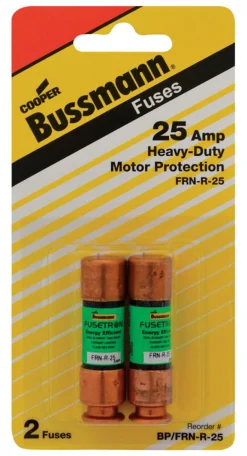Bussmann 25 amps Dual Element Time Delay Fuse 2 pk