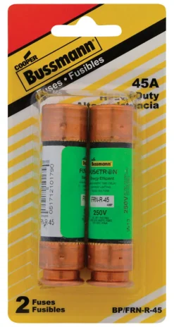 Bussmann 45 amps Dual Element Time Delay Fuse 2 pk