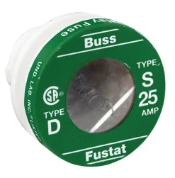 Bussmann 25 amps Dual Element Tamper Proof Plug 4 pk