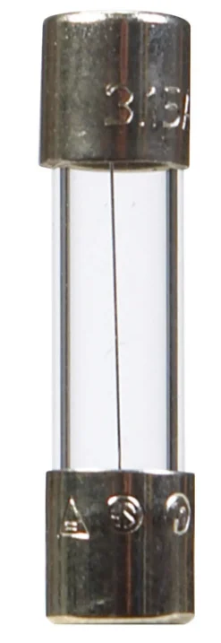 Bussmann 3.15 amps Fast Acting Glass Fuse 5 pk