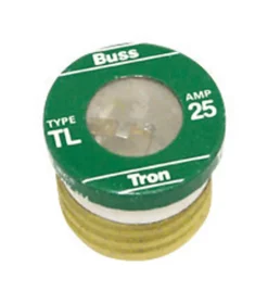 Bussmann 25 amps Time Delay Plug Fuse 3 pk (Pack of 5)