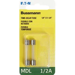 Bussmann 0.5 amps Time Delay Fuse 2 pk