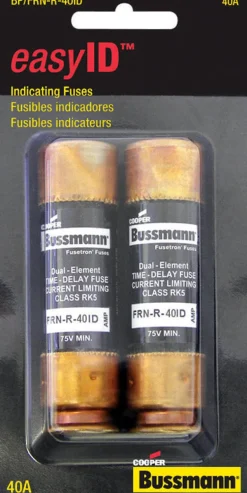Bussmann EasyID 40 amps Dual Element Time Delay Fuse 2 pk
