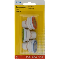 Bussmann Time Delay Plug Fuse 3 pk
