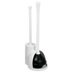 BWL BRUSH/PLUNGR SET WHT