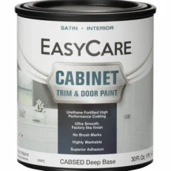 Cabinet Door & Trim Paint, Satin Finish, Deep Base, Acrylic Polyurethane, Qt.