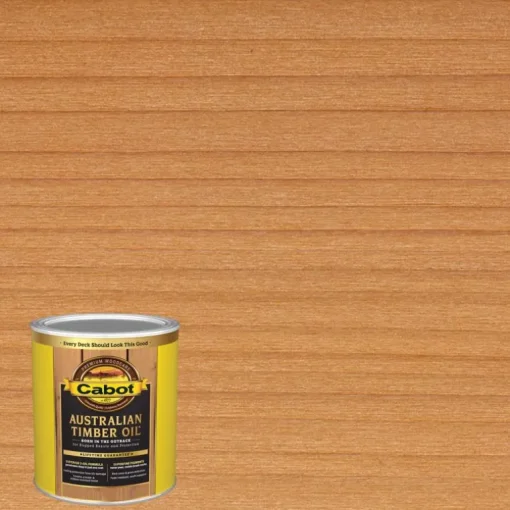 Cabot 140-3457 QT 1 Quart Amberwood Australian Timber Oil® For Outdoors (Pack of 4)