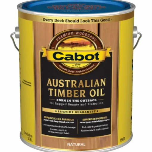 Cabot Australian Timber Oil Low VOC Transparent Natural Oil-Based Australian Timber Oil 5 gal